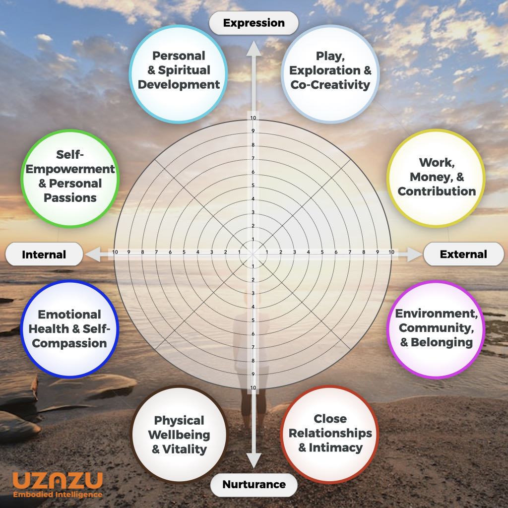 UZAZU Circle of 8 Life Areas